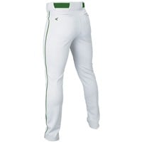 Easton Men's Rival+ Open Bottom Piped Baseball Pants, White/Dark Green