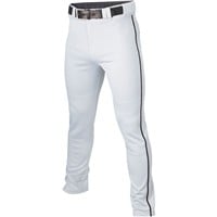Easton Men's Rival+ Open Bottom Piped Baseball Pants, White/Black