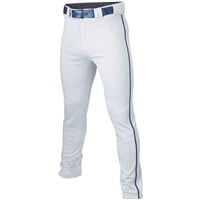 Easton Men's Rival+ Open Bottom Piped Baseball Pants, White/Navy