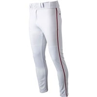 Easton Men's Rival+ Open Bottom Piped Baseball Pants, White/Red