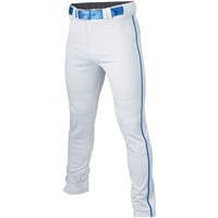 Easton Men's Rival+ Open Bottom Piped Baseball Pants, White/Royal