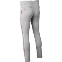 Easton Youth Rival+ Open Bottom Piped Baseball Pants, Grey/Navy