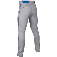 Easton Youth Rival+ Open Bottom Piped Baseball Pants, Grey/Royal