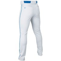 Easton Youth Rival+ Open Bottom Piped Baseball Pants, Grey/Navy