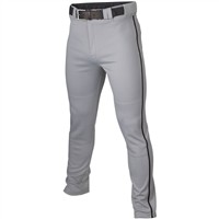 Easton Youth Rival+ Open Bottom Piped Baseball Pants, Grey/Navy
