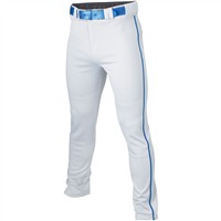 Easton Youth Rival+ Open Bottom Piped Baseball Pants, Grey/Navy