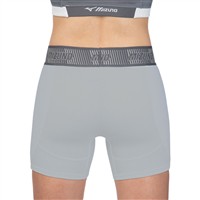Mizuno Womens Aero Vent Padded Softball Sliding Short, Grey