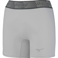 Mizuno Womens Aero Vent Padded Softball Sliding Short, Grey