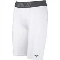 Mizuno Womens Compression Baseball Sliding Short, White