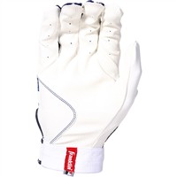 Franklin Adult Classic XT Baseball Batting Gloves, White/Red/Blue
