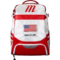 Marucci Dynamo Backpack, White/Red