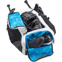 Easton Jen Schro Catcher's Fastpitch Softball Backpack, White/Black