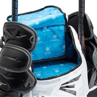 Easton Jen Schro Catcher's Fastpitch Softball Backpack, White/Black