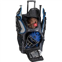 Easton Catcher's Wheeled Bag, Charcoal