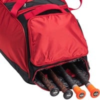Easton Dugout Wheeled Bag, Red
