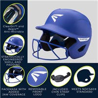 Easton Ghost Matte Fastpitch Softball Batting Helmet, Black