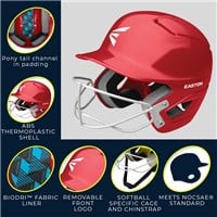 Easton Alpha Fastpitch Softball Batting Helmet, Light Green