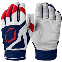 Evoshield Youth SRZ-1 Batting Gloves, Red/White/Blue