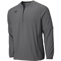 Evoshield Men's Long Sleeve Baseball BP Jacket, Charcoal
