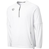 Evoshield Men's Long Sleeve Baseball BP Jacket, White