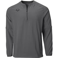 Evoshield Men's Long Sleeve Baseball BP Jacket, Charcoal