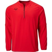 Evoshield Men's Long Sleeve Baseball BP Jacket, Scarlet