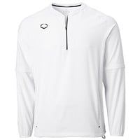 Evoshield Men's Long Sleeve Baseball BP Jacket, White