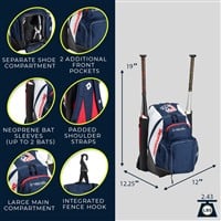 DeMARINI Voodoo OG Backpack, Royal/Black