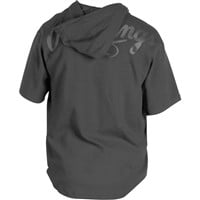 Rawlings Men's Gold Collection 1/4 Zip Short Sleeve Hoodie, Black