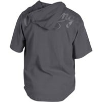 Rawlings Men's Gold Collection 1/4 Zip Short Sleeve Hoodie, Dark Grey