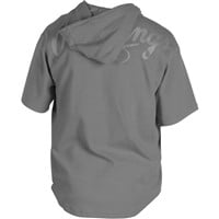 Rawlings Men's Gold Collection 1/4 Zip Short Sleeve Hoodie, Grey
