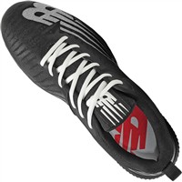 New Balance Mens Fuel Cell L4040v6 Low Metal Baseball Cleats, Black/White