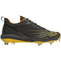 New Balance Mens Fuel Cell L4040v6 Low Metal Baseball Cleats, Black/Yellow