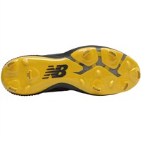 New Balance Mens Fuel Cell L4040v6 Low Metal Baseball Cleats, Black/Yellow