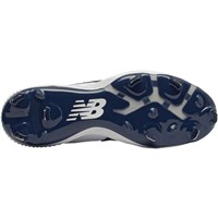 New Balance Mens Fuel Cell L4040v6 Low Metal Baseball Cleats, Navy/White