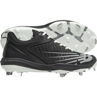 New Balance Mens Fuel Cell L4040v6 Low Metal Baseball Cleats, Black/White