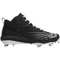 New Balance Men's Fuel Cell 4040v6 Mid Metal Baseball Cleats, Black/White