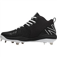 New Balance Men's Fuel Cell 4040v6 Mid Metal Baseball Cleats, Black/White