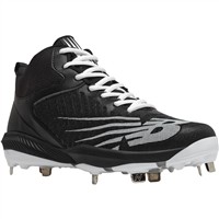 New Balance Men's Fuel Cell 4040v6 Mid Metal Baseball Cleats, Black/White