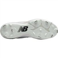 New Balance Men's Fuel Cell 4040v6 Mid Metal Baseball Cleats, White/Black