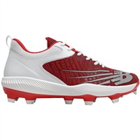 New Balance Men's Fuel Cell 4040v6 Low Molded Baseball Cleats, Red/White