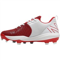 New Balance Men's Fuel Cell 4040v6 Low Molded Baseball Cleats, Red/White