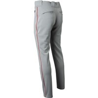 New Balance Men's Adversary 2.0 Piped Tapered Baseball Pant, White/Red