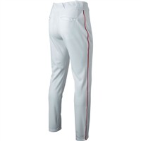 New Balance Men's Adversary 2.0 Piped Tapered Baseball Pant, White/Red