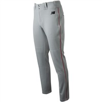 New Balance Men's Adversary 2.0 Piped Tapered Baseball Pant, White/Red