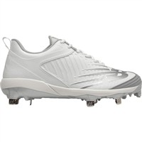 New Balance Women's FUSEv3 Low Metal Pitcher Softball Cleats, White/White