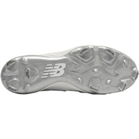 New Balance Women's FUSEv3 Low Metal Pitcher Softball Cleats, White/White