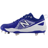 New Balance Women's VELOv2 Fastpitch Softball Low Metal Cleats, Royal/White