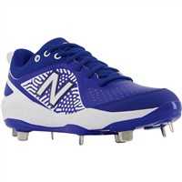 New Balance Women's VELOv2 Fastpitch Softball Low Metal Cleats, Royal/White