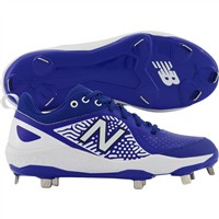 New Balance Women's VELOv2 Fastpitch Softball Low Metal Cleats, Royal/White